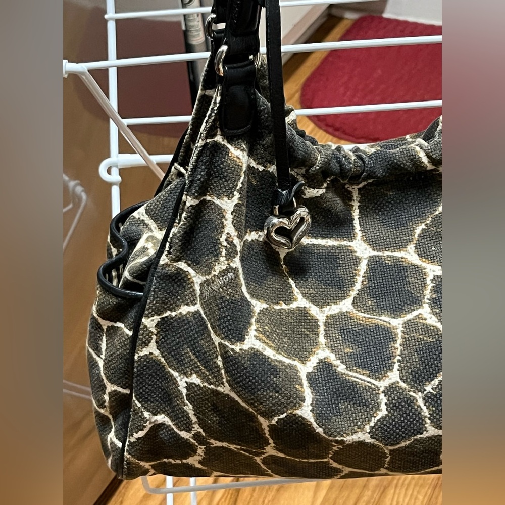 Brighton Giraffe Print Hobo Bag Retired EUC - Picture 5 of 16